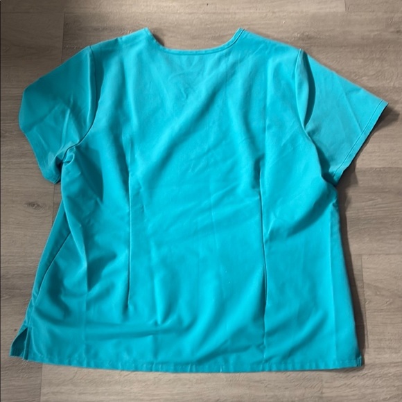 Figs Blue Boxy Short Sleeve Tee - Picture 3 of 3